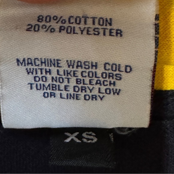 West Virginia Mountaineers Hoodie XS Navy Gold NCAA Game Sportswear - Picture 5 of 5